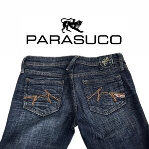 NWOT! PARASUCO Women’s Low Rise Dark Denim Jeans Size 28